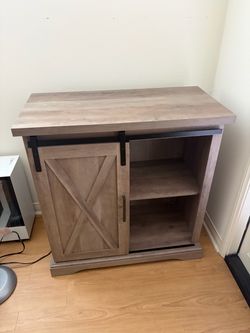 Bar Cart w/ Sliding Door