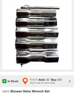 SHOWER VALVE WRENCH SETS