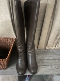 SOUL Naturalizer Women’s Knee-High Riding Boots - Dark Brown (Heeled)