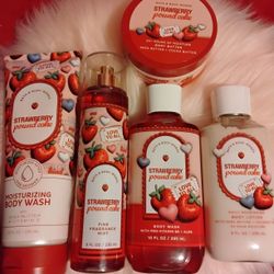 5pc Strawberry Pund Cake Set