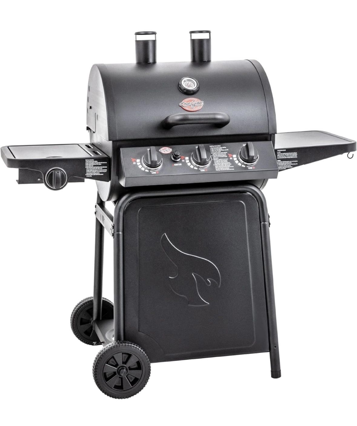 Char-Griller E3001 Grillin' Pro 40,800-BTU Gas Grill, Black