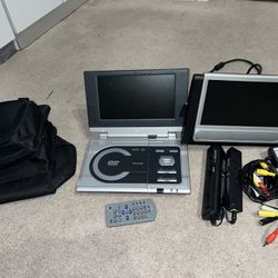Car DVD Player With 2nd Screen For Back Of Headrest