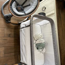 Bedside Bassinet & Baby Swing | Ezebaby 3 in 1 Bassinet. MAXICOSI Baby Swing