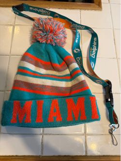 Miami Dolphins Hat and Lanyard