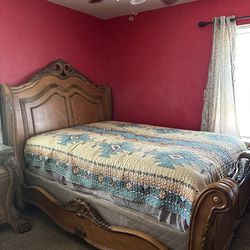 Queen Bed Frame With Drawer
