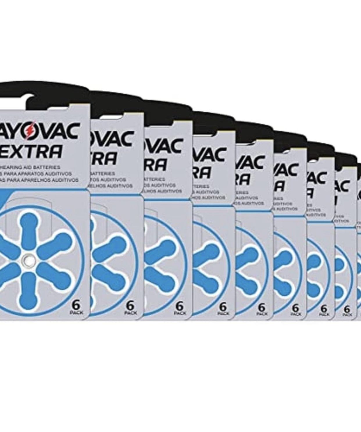 Rayovac Extra 675 Battery Hearing AIDS. 60 Total.
