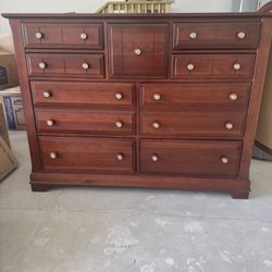 Cherry Dresser With Mirror