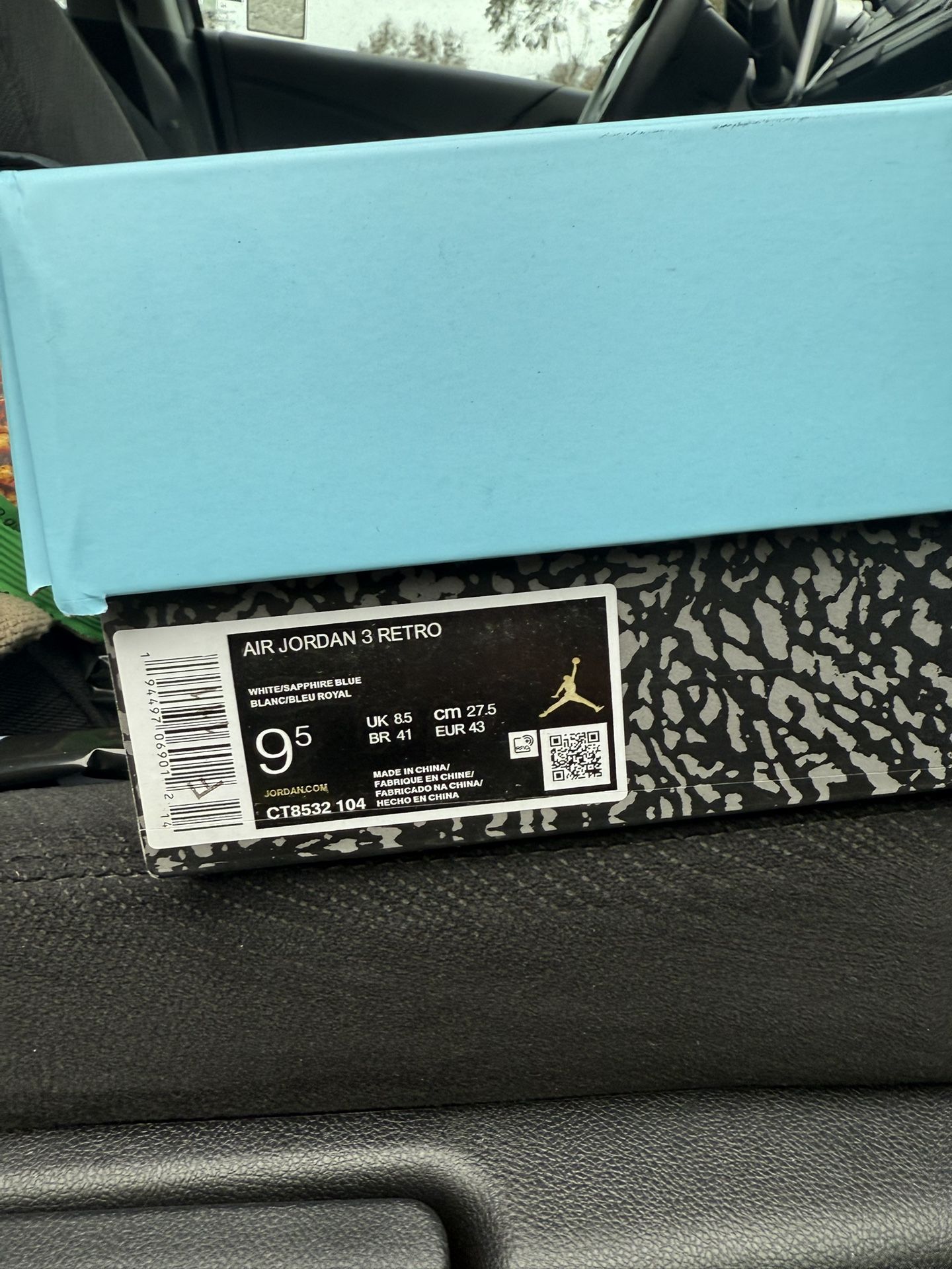 Air Jordan 3 Retro White/Sapphire Blue