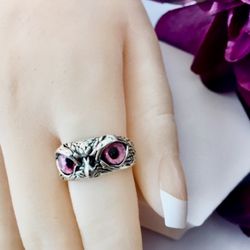 Owl Ring, Size 8