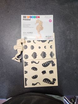 3d seahorse puzzle