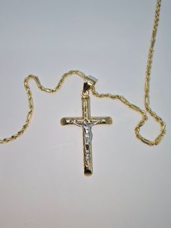 14kt Jesus Cross Pendant