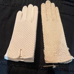 Fishnet Ivory Gloves 