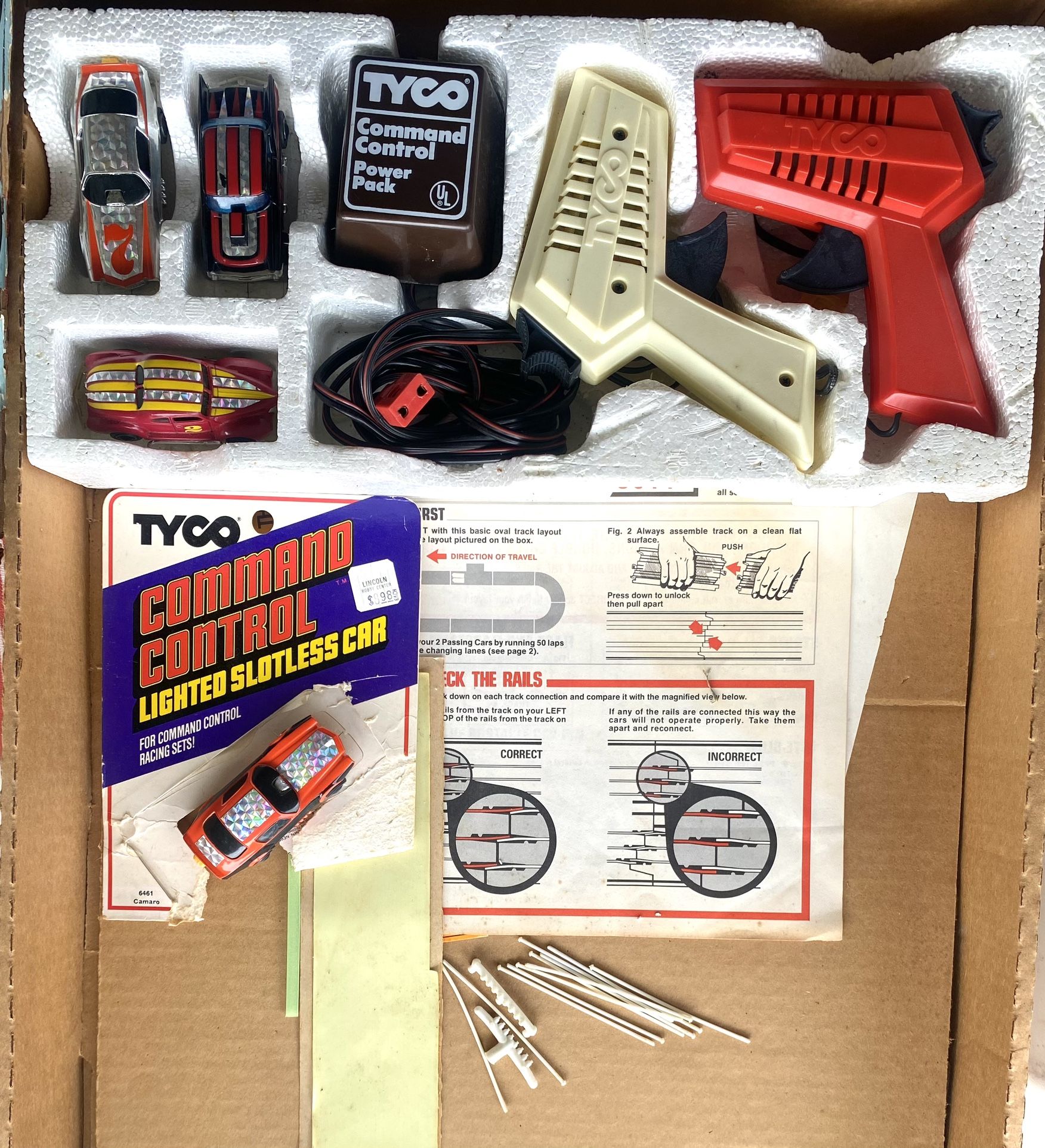 tyco command control nite glow steer and go
