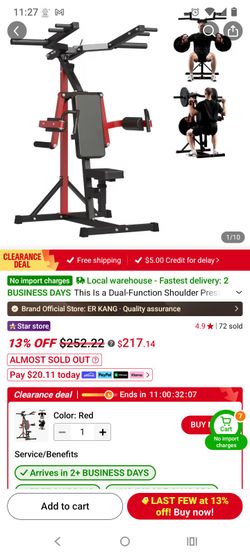 Shoulder press machine