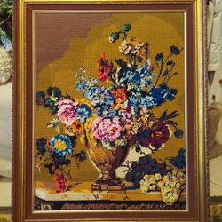 Vintage Needlepoint Tapestry