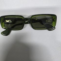 CHROME HEARTS Kink 51[]20-143 Square Sunglasses Green 