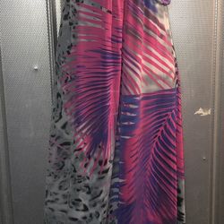 Print Sundress Strapless 