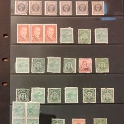 Vintage Antique Philippines Filipino Filipin, Spanish Colonial and US Philippines Stamps Set