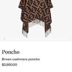 Fendi Poncho
