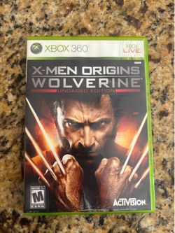 X-Men Origins Wolverine Xbox 360 — With Case — $70 OBO