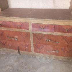 Vintage Dresser and Bookcase/Hutch