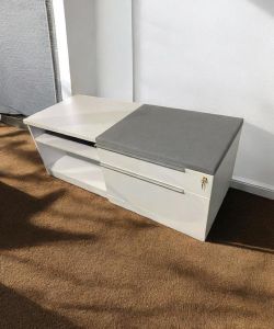 Steelcase Currency Enhanced Credenza with Grey Cushion Top โ Starting from $550