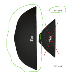 Paul C. Buff 14” X 60” Foldable Stripbox, SKU: FSB1460