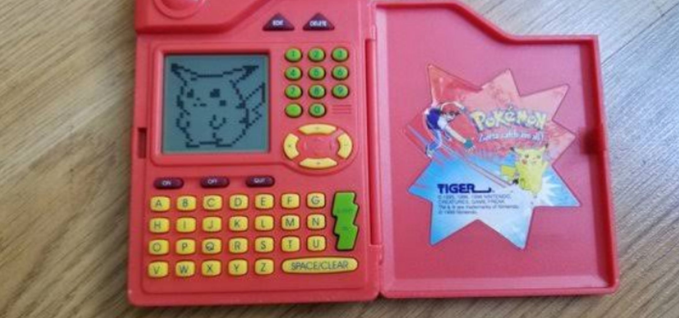 Pokemon Electronic Pokedex Vintage - Tiger Electronics 1998