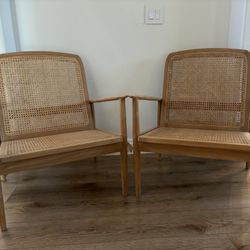 Zara Home Rattan & Wood Chairs