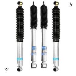 Bilstein B8 5100 Front and Rear Monotube Shock Absorbers for Dodge Ram 1 3500 with 0-2.5 Inch Front Lift and 0-1 Inch Rear Lift | Includes Tre