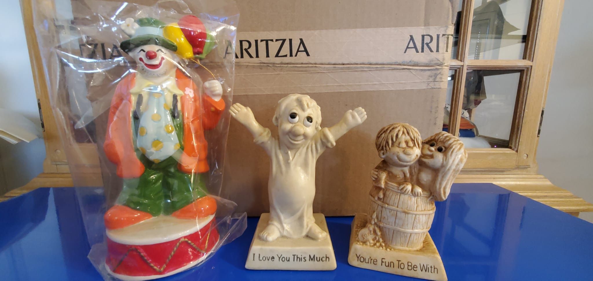 Vintage Statue , Enesco Clown