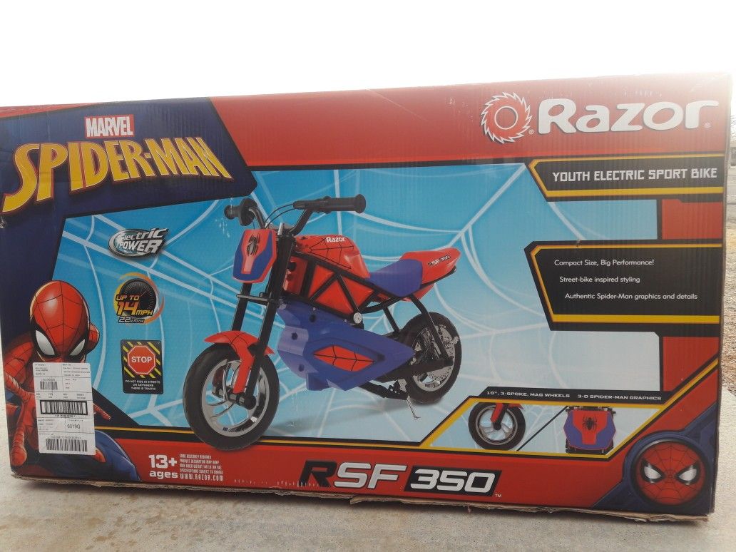 Spiderman hotsell razor bike