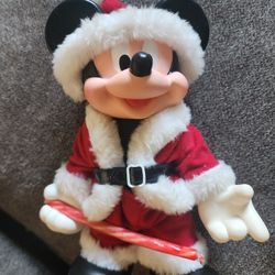 10 Inch Vintage Santa Mickey Mouse 