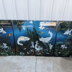 Vietnamese art with pearl inlay