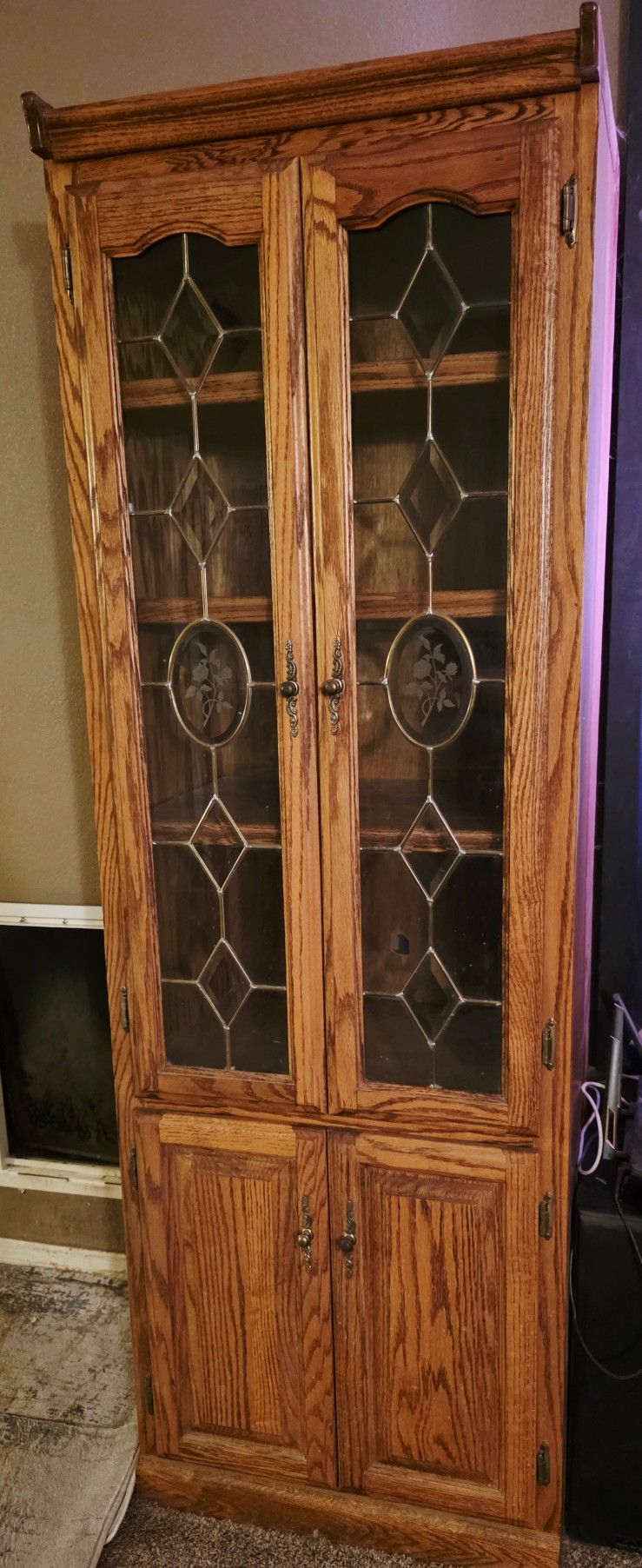 Wooden Cabinets With Glass Doors
