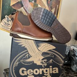 Georgia Boot AMP LT Wedge Chelsea Work Boot 8.5 Men’s 
