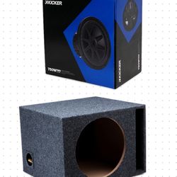 New Kicker Cvx 12” Subwoofer And Ported Box