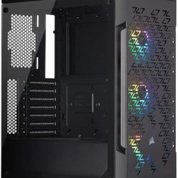 Corsair iCUE 220T RGB Airflow Tempered Glass Mid-Tower Smart Case - Black