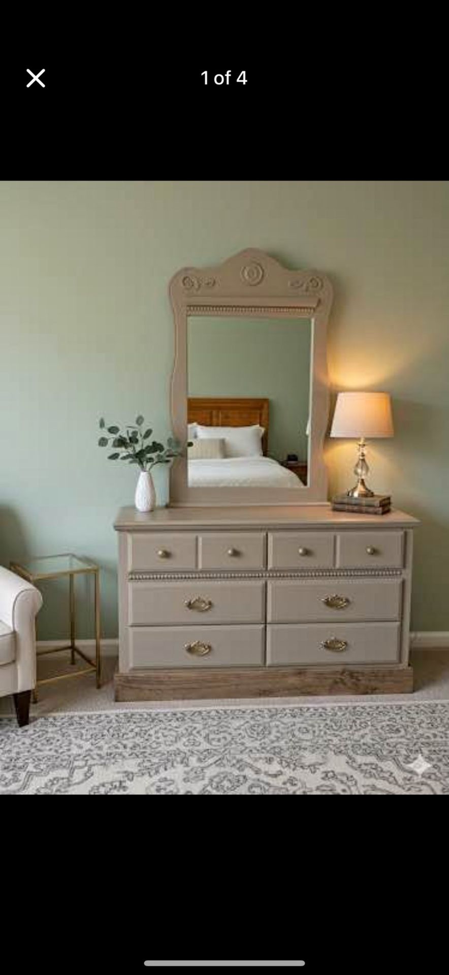 JUST THE MIRROR- Beige/Taupe Mirror