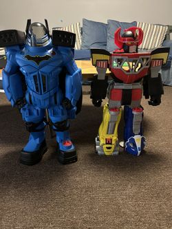 Batman and Megazord Power Ranger toys