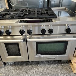 KitchenAid 48” Stainless Steel Dual Fuel Range