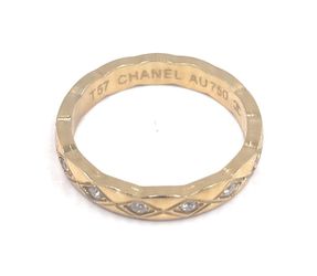 New Gold Plated Ring With Diamonds Size 8