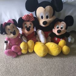 Mickey And Minnie Mouse Plush 