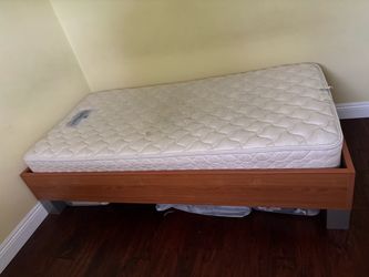 Twin Bed Frame with Mattress