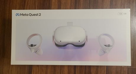 NEW Unopened In Box - Oculus Quest 2 - 128GB VR Headset Meta Oculus Accounts Are Now Active (Meaning You Don't Need Facebook Account To Play Oculus) 