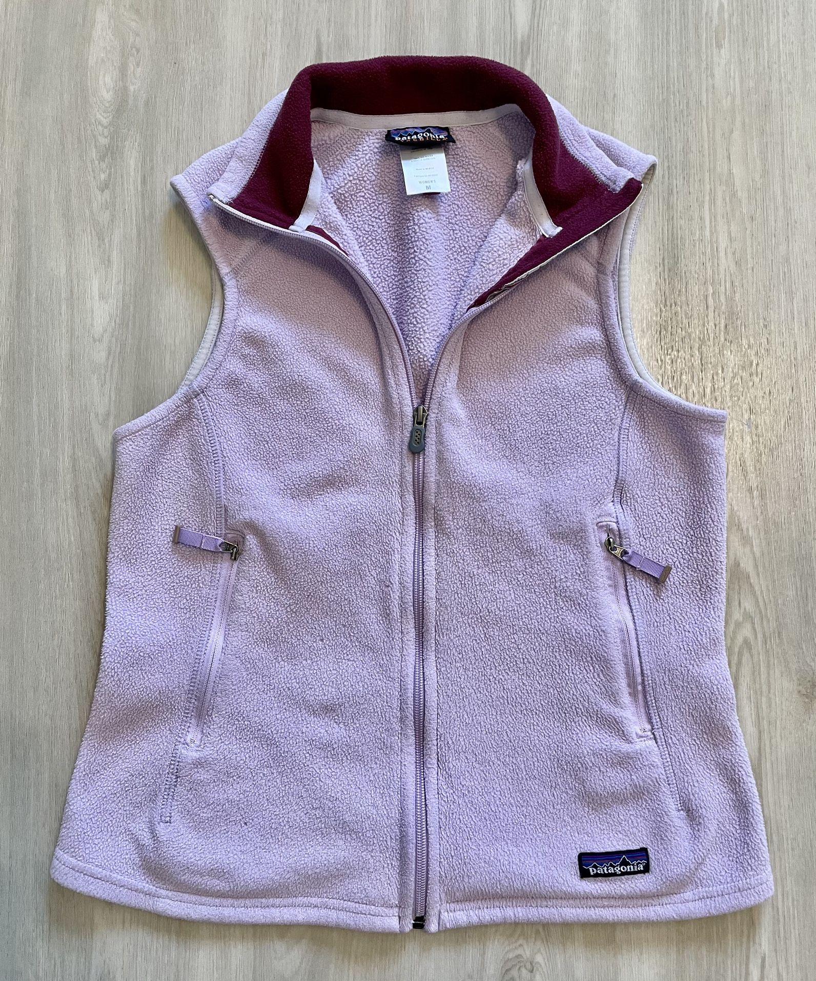 Vintage PATAGONIA Synchilla Purple Vest Size Womens Medium 