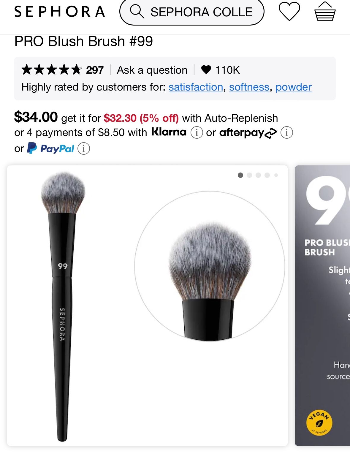 Sephora pro blush brush 99