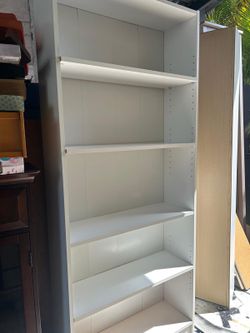 5 Shelf Bookcase White 27.8 x 9.5 inches and height 68 inches