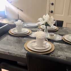 Table And 4 Chair Set 