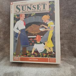 Sunset "Fall Flavor" Jigsaw Puzzle